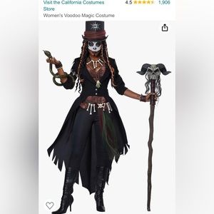 California Costumes VooDoo Magic SZ. Medium costume . New in bag